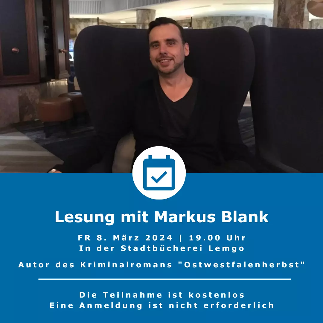 Lesung mit Markus Blank
